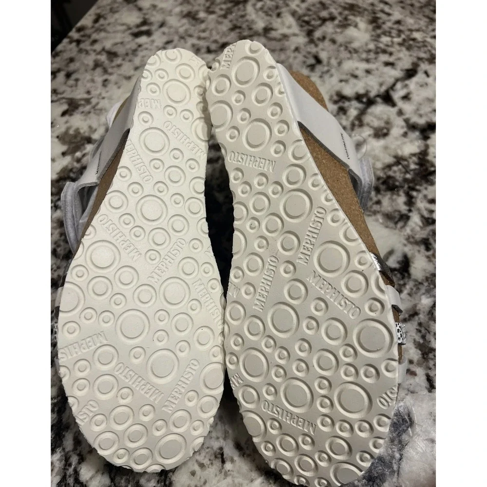 LUCIA‎ LMMSSA60 WOMEN SHOE SIZE 9M (40) WHITE LEATHER SLINGBACK BY MEPHISTO